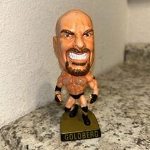 Toy Biz 1999 WCW WWE WWF Wrestling Head Ringers Goldberg Figure A3 - $7.84