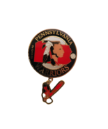 Pennyslvania Warriors Fast Pitch Softball Enamel Over Metal Pin - $6.82 CAD