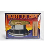 Alaska ULU Knife with wooden stand New Old Stock Unused in Box  - $40.55 CAD