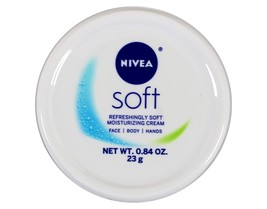 New Nivea Soft Refreshingly Soft Moisturizing Creme (23g/0.84oz) - £5.41 GBP