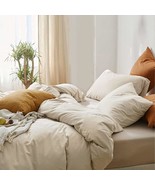 Etdiffe Beige Comforter Set Queen Size, 3 Piece Aesthetic Modern Bedding... - $1,530.65 MXN