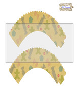 CupCake Wrapper1-Digital Clipart-Holiday-Gift Tag-Party-Digital Paper-Sc... - $37.17 MXN