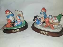 Raggedy Ann &amp; Andy &quot;Oops!&quot; Wet Paint Porcelain Figurine Limited Edition Of 3500 - £37.16 GBP