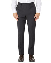 Calvin Klein Jerome Men&#39;s X Slim-Fit Mini-Check Dress Pants in Black/Brown-34/34 - £32.04 GBP