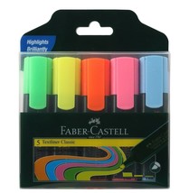 Faber-Castell Textliner - Pack of 5 Pen Pens (Assorted) - £10.82 GBP