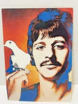 Vintage Post Card Ringo Starr with Bird 423 Underground Printed in England Unuse - £14.81 GBP