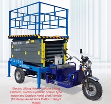 Electric Hydraulic Scissor Type Indoor and Outdoor Aerial Work Vehicle Tricycle - $9,600.00