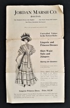 1908 Antique Jordan Marsh Boston Ma Fashion Ad Catalog 4pc Ladies Victorian - £37.82 GBP