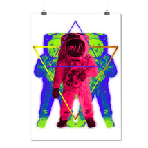 Trippy Space Astronaut Star Squad Matte/Glossy Poster A0 A1 A2 A3 A4 | Wellcoda - £6.38 GBP+