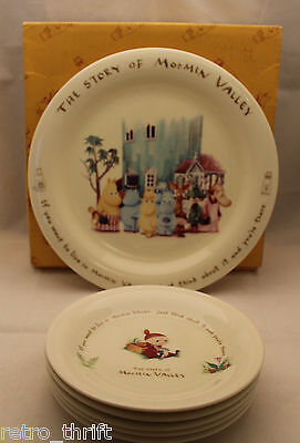 Yamaka The Story of Moomin Valley Party Set 1 Large 5 Small Plates Set Japan - $179.92