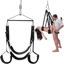 Sex Swing For Sex Aid Adult Swing Set-360Spinning Trapeze Fluffy Liner Super Sof - £63.14 GBP