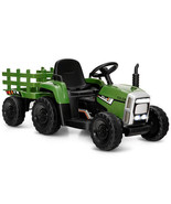 12V Ride on Tractor with 3-Gear-Shift Ground Loader for Kids 3+ Years Ol... - £226.58 GBP