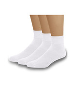  White Diabetic Socks for Women   (3 Pairs) Diabetic Non Binding Foot Co... - $15.66