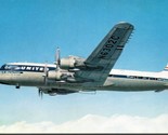 Vintage 1958 United Airlines DC-7 Airliner Aerial View Postcard N6302C U... - $4.17