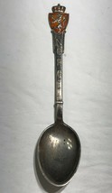 NORWEGIAN Y AKSEL HOLMSEN ENAMEL Norway Coat of Arms Sterling Silver Spoon - £79.02 GBP