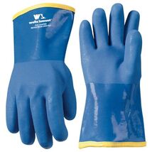 Wells Lamont Unisex Winter Lined Chemical Gloves Blue One Size Fits All - $17.95