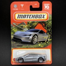 Matchbox Tesla Roadster Car Silver Vehicle 70 Years Diecast 1/64 Scale - £7.61 GBP