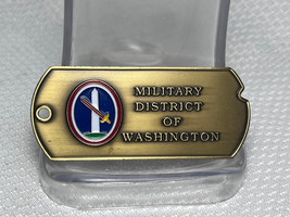 Military District Of Washington MDW CSM Excellence Award Dog Tag Challen... - £23.73 GBP