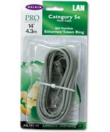 NEW Belkin A3L791-14 Pro Series Cat5e Patch Cable 14&#39; 4.3m RJ45 Token Ring - £5.13 GBP