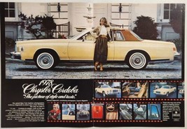 1978 Print Ad The Chrysler Cordoba 2-Door Luxury Car Chrysler-Plymouth - £16.07 GBP