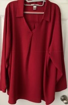 CJ Banks Women’s Size 3X Pink Long Sleeved Pullover Blouse - $11.88