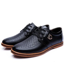 New Men&#39;s Leather Casual Shoes Autumn Luxury Brand Shoes - £37.87 GBP
