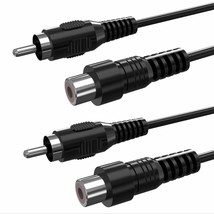 Rca Extension Cable, 2 Pack 3Ft Audio Video Rca Male To Female Cord For ... - $17.99