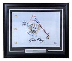 John Daly Signed Framed Logo Golf Flag BAS - £116.02 GBP