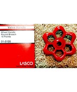 Wheel Red Handle rOund Broach for 16 point spigot faucet hose bibb LASCO... - $26.11