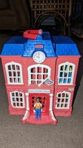 Fisher Price Sweet Streets School Building House Handle Carry Dollhouse 2002 - £23.38 GBP