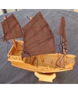 Fabulous All Wooden Model Ship - With Stand - SOME ASSEMBLY REQUIRED - V... - $39.59