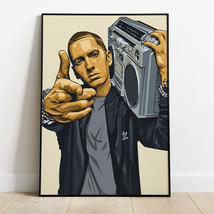 Eminem Poster: Legendary Rap Icon Art | Perfect Decor for Hip-Hop Fans - £23.48 GBP+