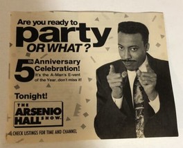 Arsenio Hall Show Vintage Tv Guide Print Ad  Tpa28 - £4.57 GBP