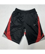 Nike Men&#39;s Black Red Drawstring Basketball Shorts Baggy Size Small Athletic - $264.66 MXN