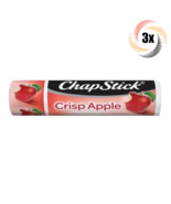 3x Sticks ChapStick Crisp Apple Natural Lip Butter | .15oz | Fast Shipping! - £9.35 GBP