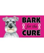 Bark For The Cure Breast Cancer Awareness Schnauzer Dog Car Fridge Magne... - £5.11 GBP