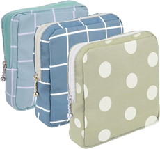3Pcs Sanitary Napkin Storage Bag, Small Menstrual Period Bag Period Pouch Waterp - £6.63 GBP