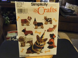 Simplicity 9257 Dog Costumes Pattern - $12.04