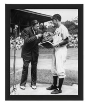 President George H.W. Bush Meets Babe Ruth New York Yankees 8X10 Framed Photo - £15.66 GBP