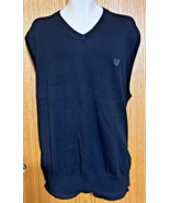 VTG Chaps Men&#39;s V-Neck Sweater Vest NWT Black 3XB - $27.50