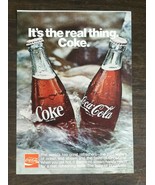 Vintage 1971 Coca-Cola Coke Bottles Full Page Color Ad 1221 - £5.22 GBP