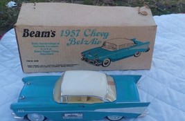 Vintage 1957 Chevy Bel-Air Porcelain Jim Beam Bourbon Decanter, Empty W/ Box  - £62.50 GBP