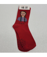 Womens GRETA Thunberg Red Socks by Maggie Stern Stitches (New) OSFM - $13.65 CAD