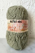 Patons Cotton Top 100% Cotton Worsted Yarn - 1 Skein Color Green #6406 - £4.74 GBP