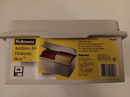 Fellowes 90100 Archive 60 Diskette Box Holds 60 3.5&quot; Floppy Disks Brand New - $24.99