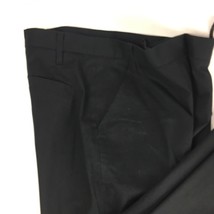 Jil Sander Women Dress Pants Black Zipper Fly Pockets Flat Front Stretch 40 x 31 - £53.10 GBP