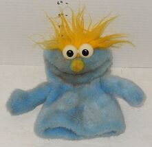 1997 Jim Henson Go to Bed Fred 9" Hand Puppet Sesame Street Blue Monster... - $98.95