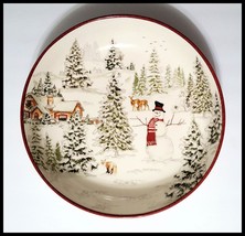 NEW Williams Sonoma Large Snowman Serving Bowl 13&quot; Stoneware - $109.99