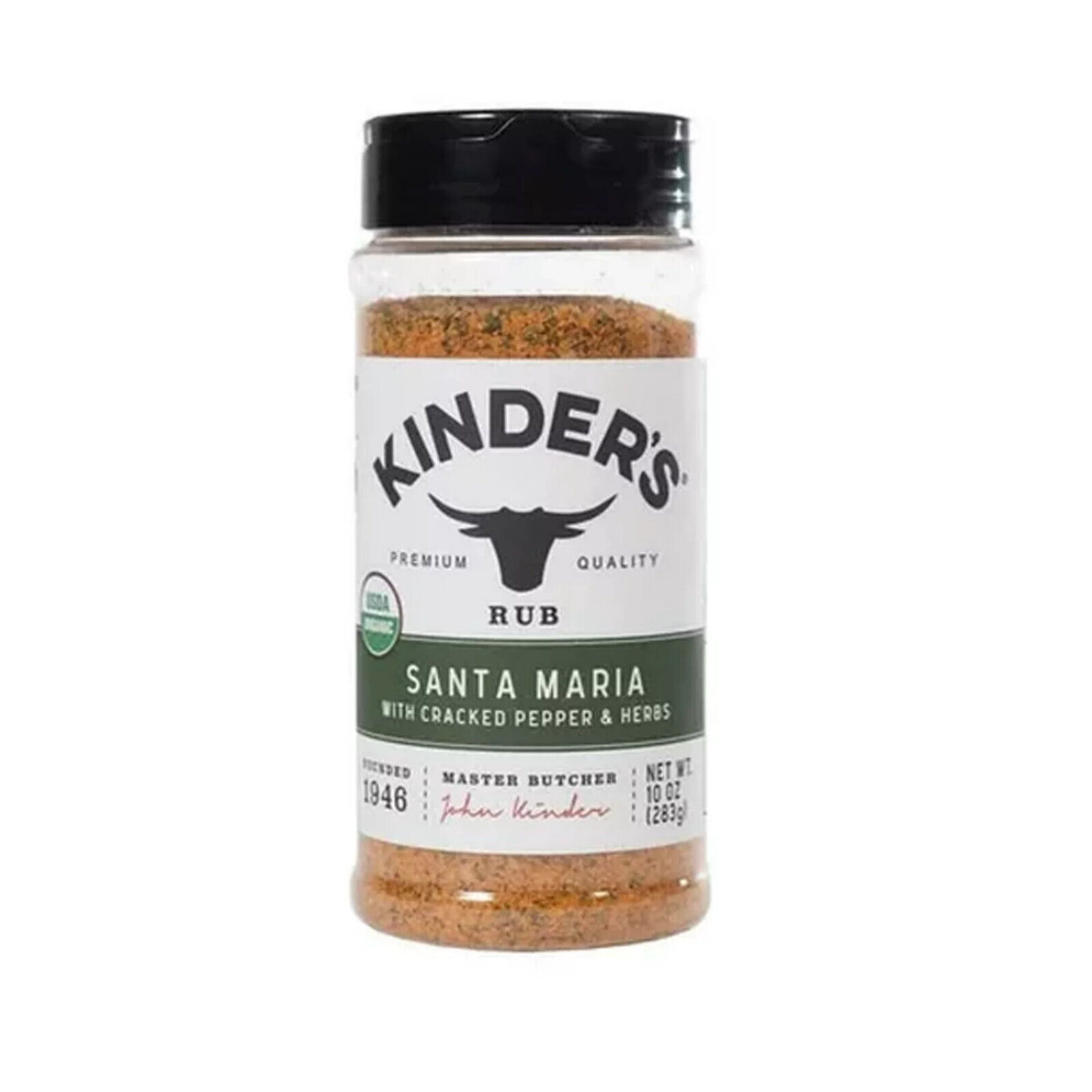 Kinder's Santa Maria w/ Cracked Pepper & Herbs Seasoning Large 10 oz BBQ Spice - $18.31