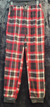 Mukluks Pants Womens XS Multi Plaid Polyester Pockets Elastic Waist Drawstring - £13.26 GBP